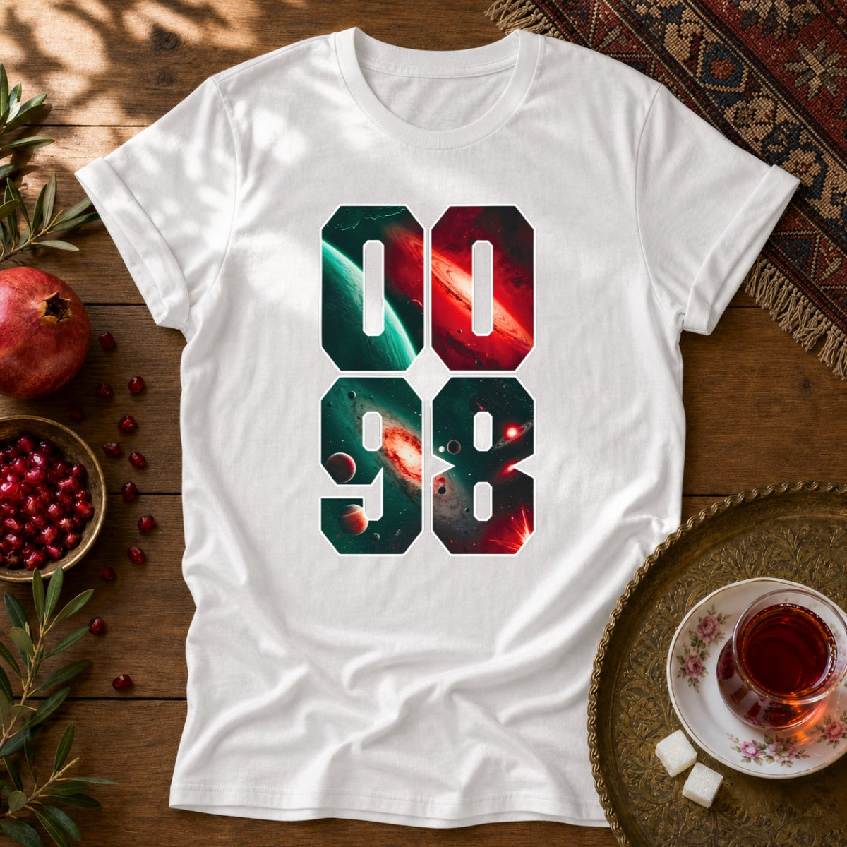 0098 Galaxy Unisex T-Shirt - White