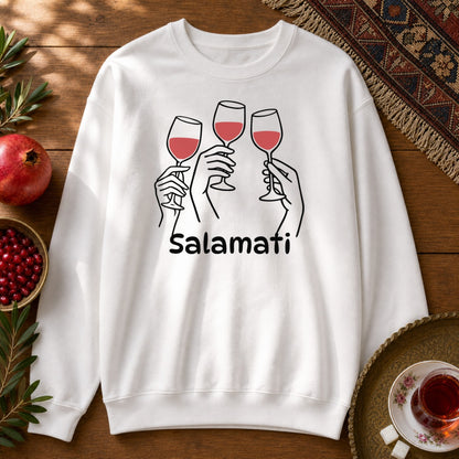 Salamati Wine Sweatshirt - White