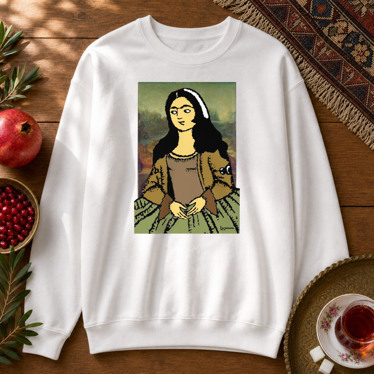 Mona Lisa Sweatshirt - White
