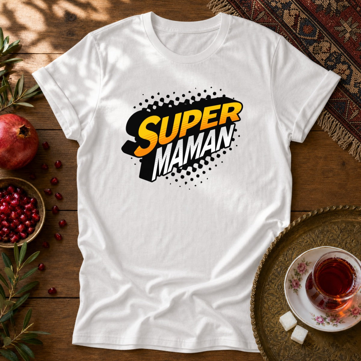 Super Maman Unisex T-Shirt - White