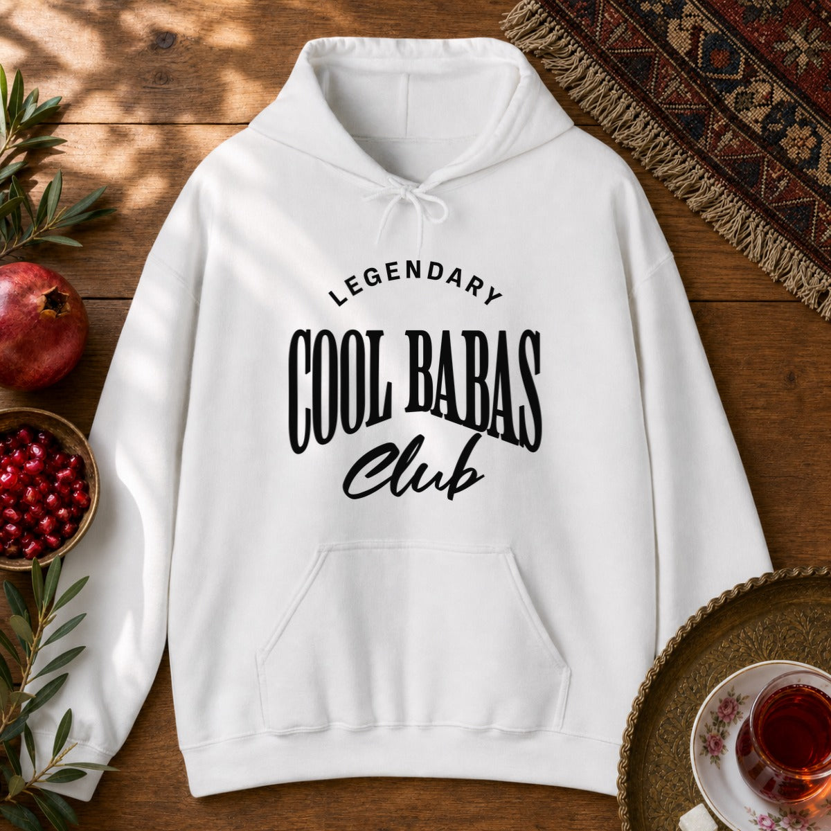 Cool Babas Club Hoodie - White