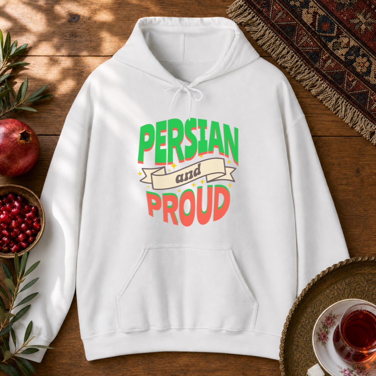 Persian & Proud Hoodie - White