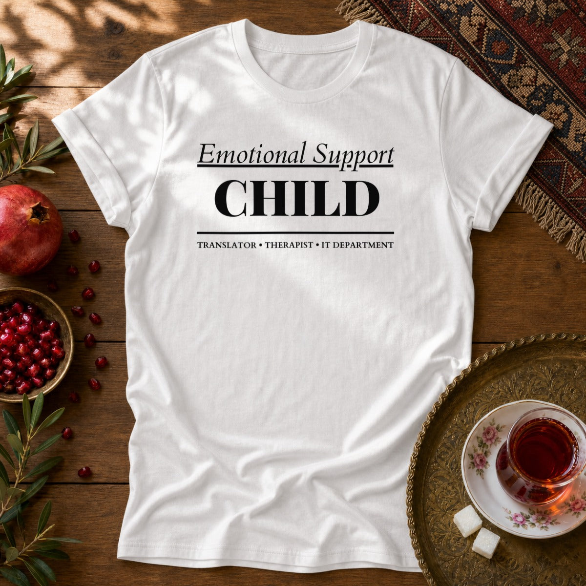 Emotional Support Child Unisex T-Shirt - White