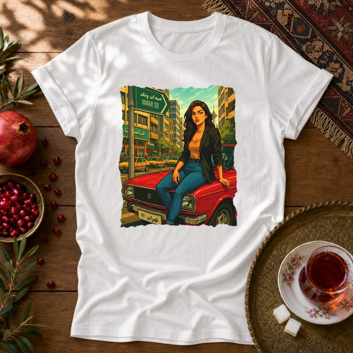 Paykan Girl Unisex T-Shirt - White