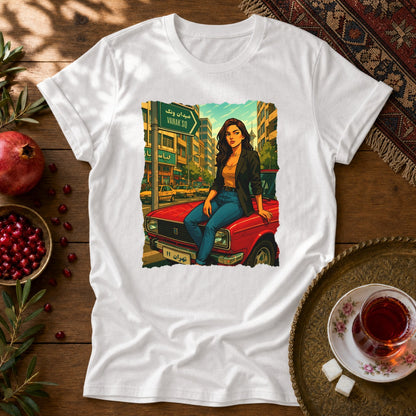 Paykan Girl Unisex T-Shirt - White