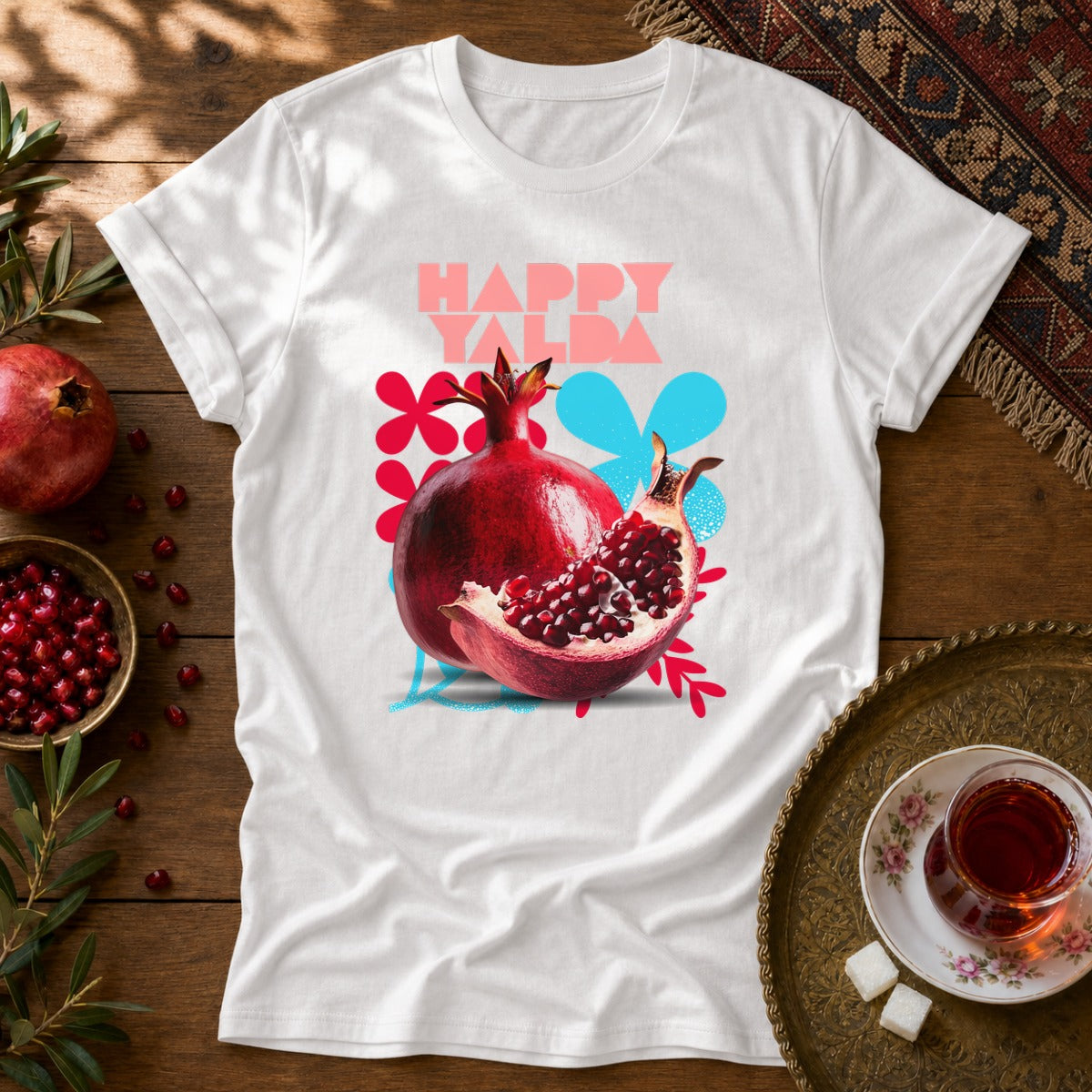 Happy Yalda Unisex T-Shirt - White