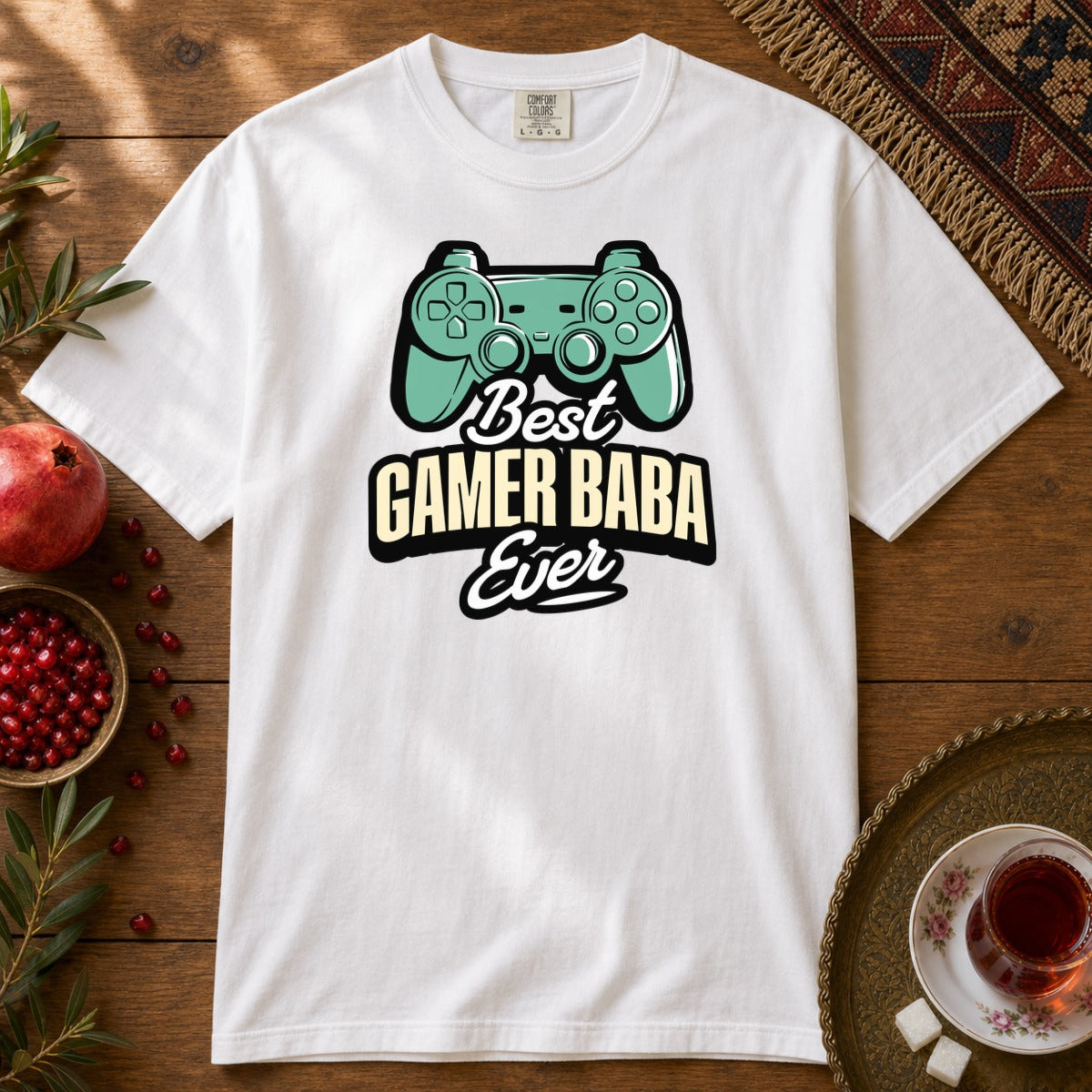 Gamer Baba Premium Tee - White