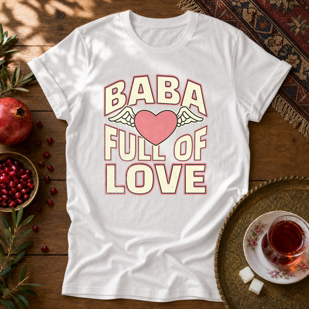 Baba Full of Love Unisex T-Shirt - White