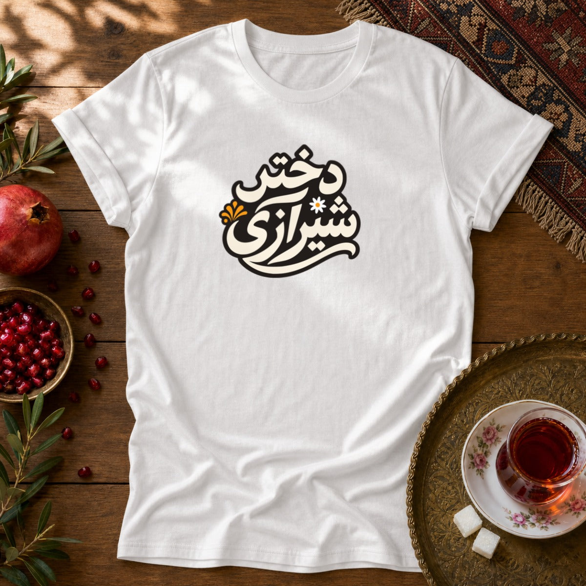 Dokhtar Shirazi Unisex T-Shirt - White