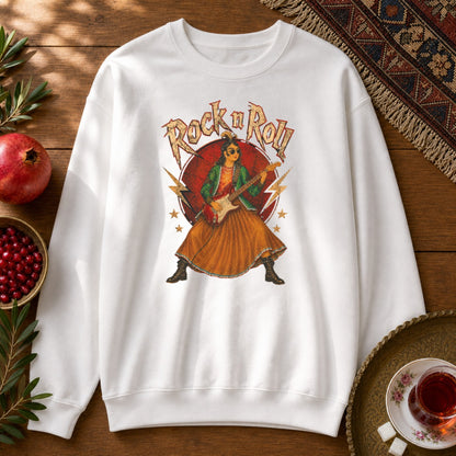Rock n Roll Sweatshirt - White
