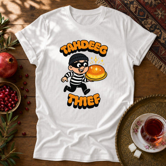 Tahdeeg Thief Unisex T-Shirt - White