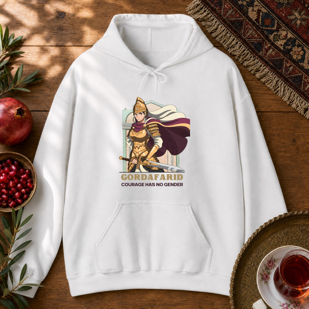 Gordafarid Hoodie - White