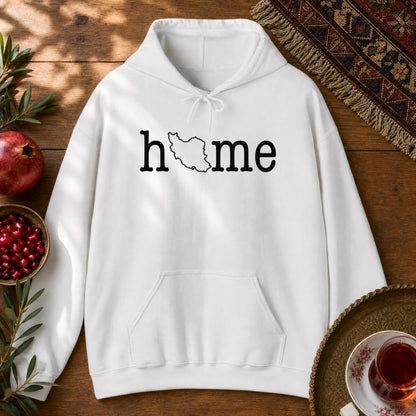 Iran Home Map Hoodie - White
