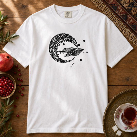 Whale Journey Premium Tee - White