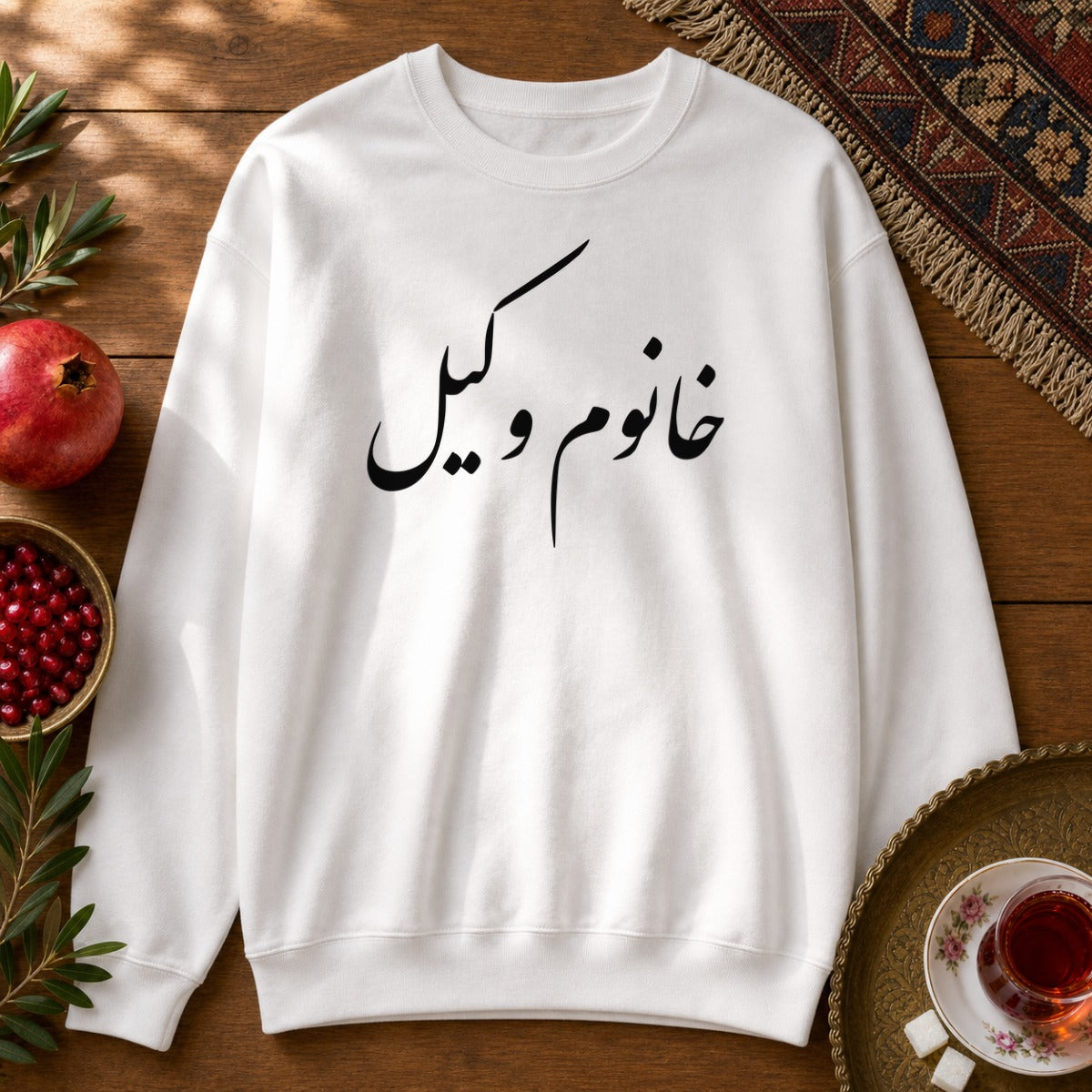 Khanoom Vakil Sweatshirt - White