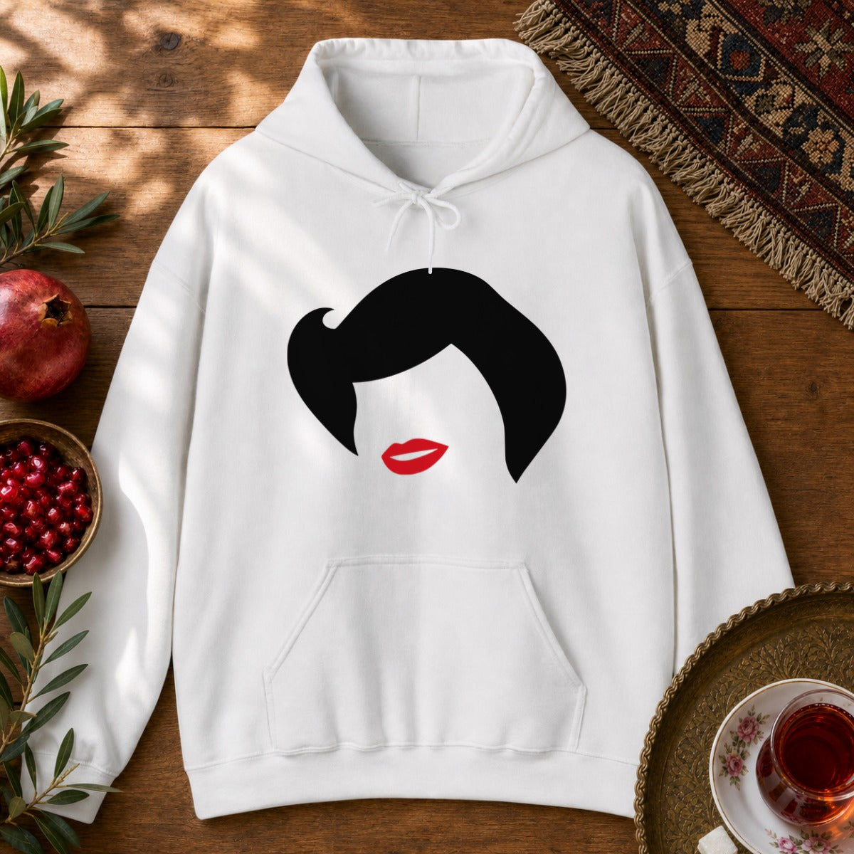Banoo Hayedeh Hoodie - White