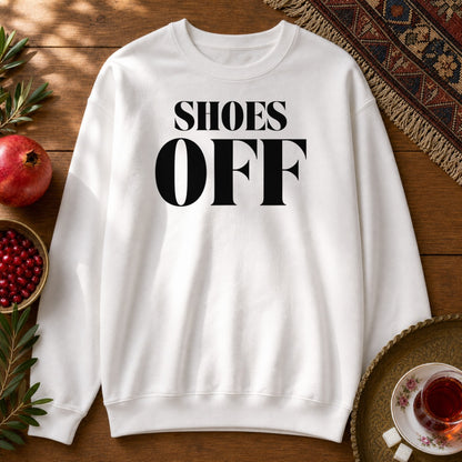 Shoes Off Sweatshirt - White