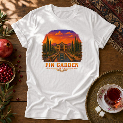 Fin Garden - Pixel Art Unisex T-Shirt - White