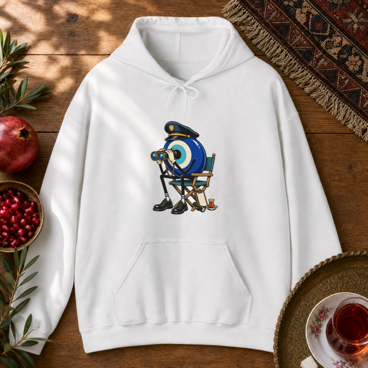 Nazar Guard Hoodie - White