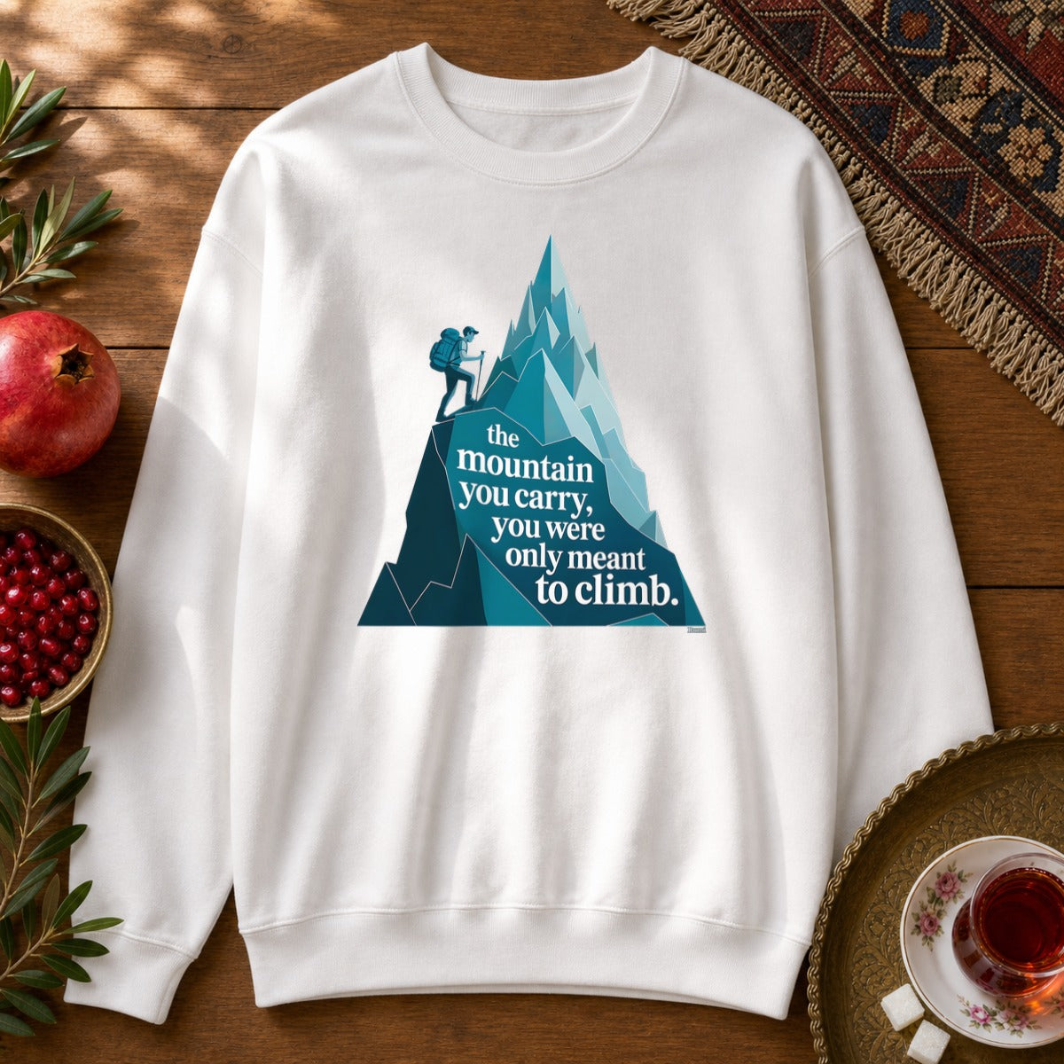 Rumi Mountain Sweatshirt - White