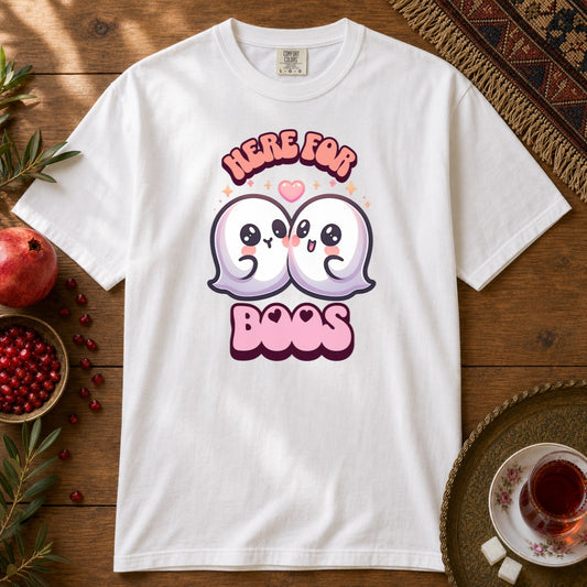 Here for Boos Premium Tee - White