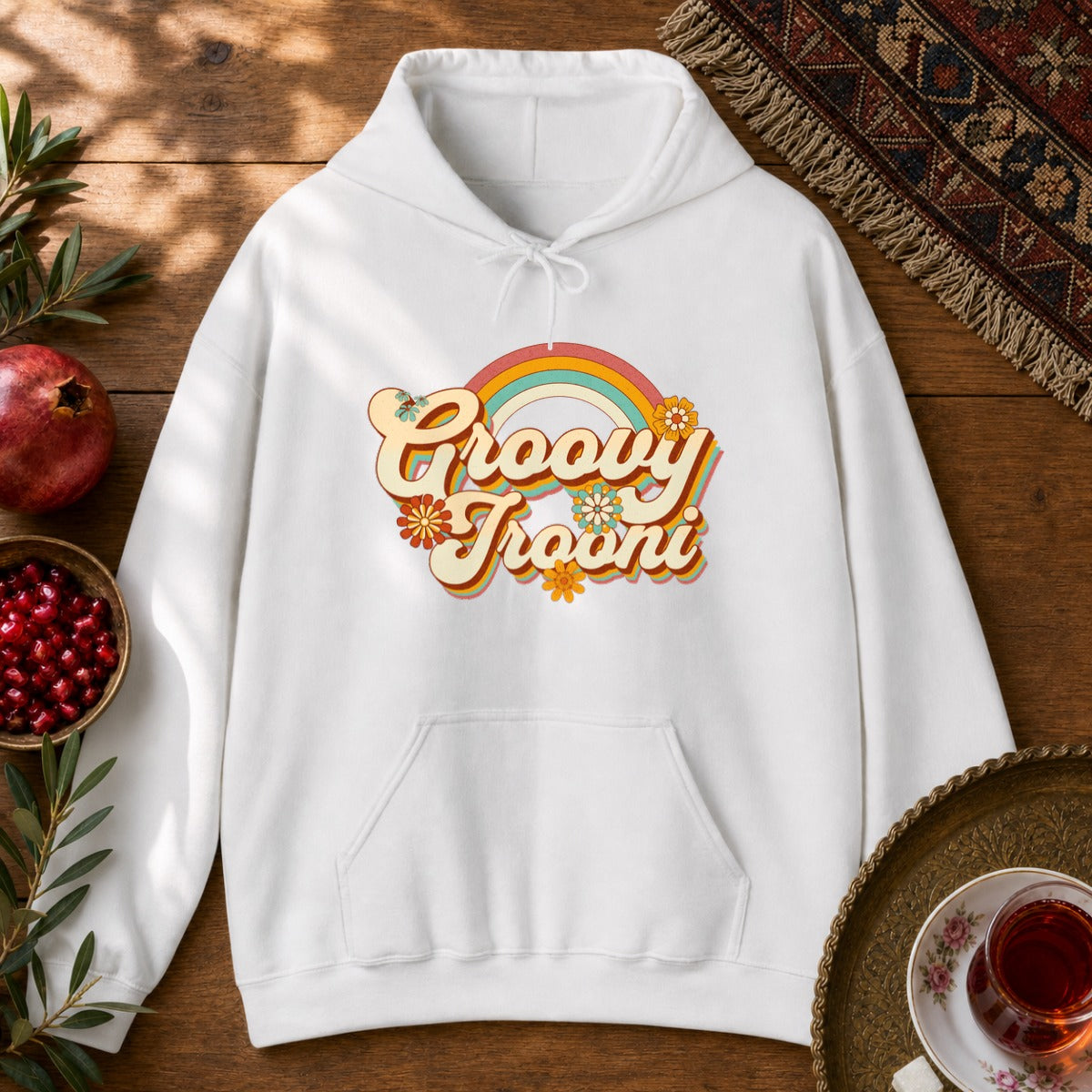 Groovy Irooni Hoodie - White