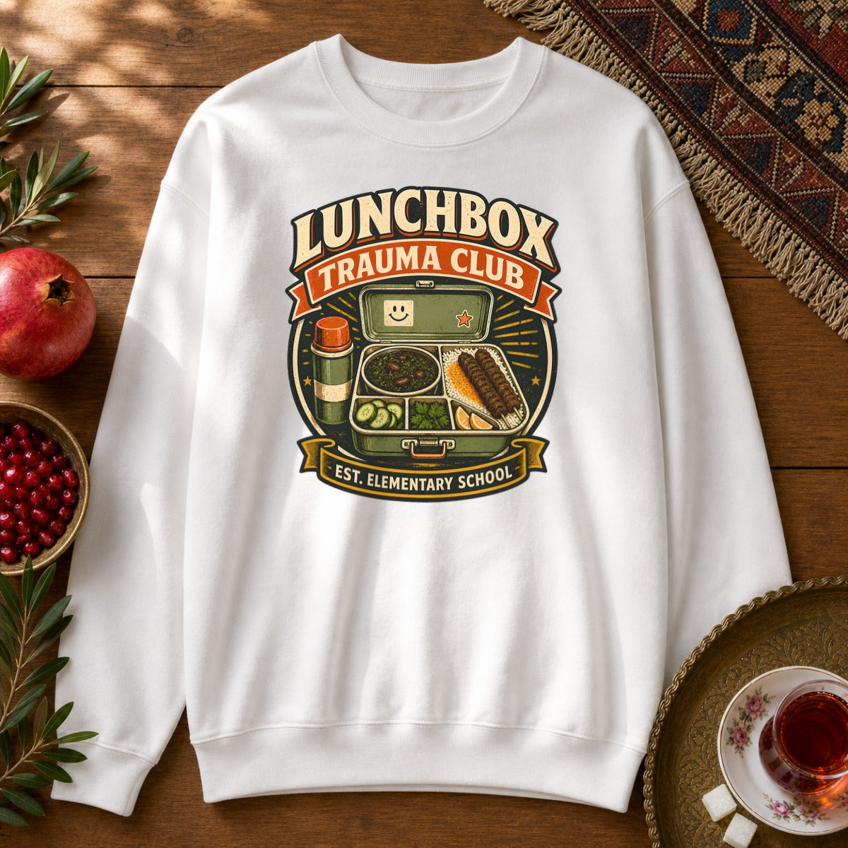 Lunchbox Trauma Club Sweatshirt - White
