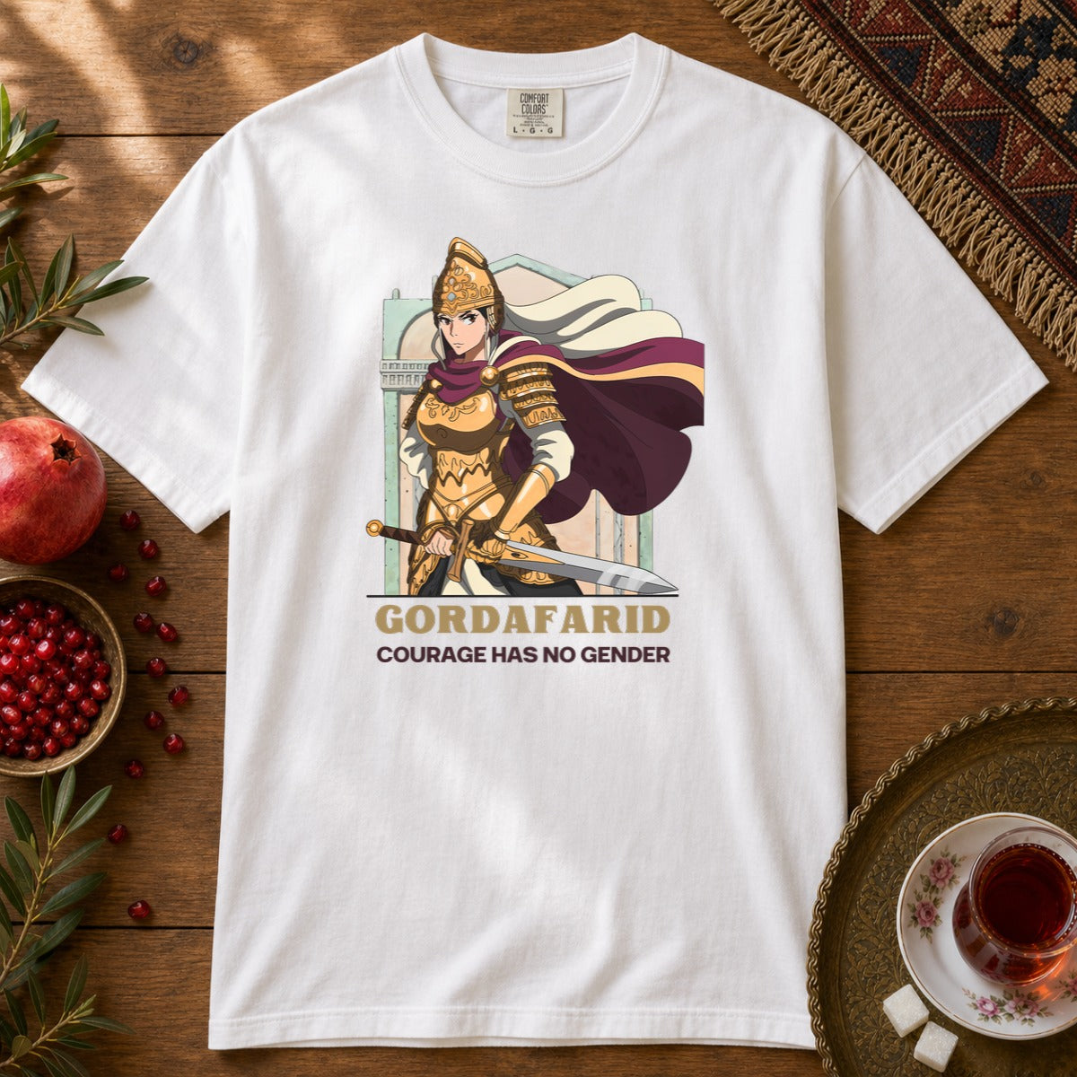 Gordafarid Premium Tee - White