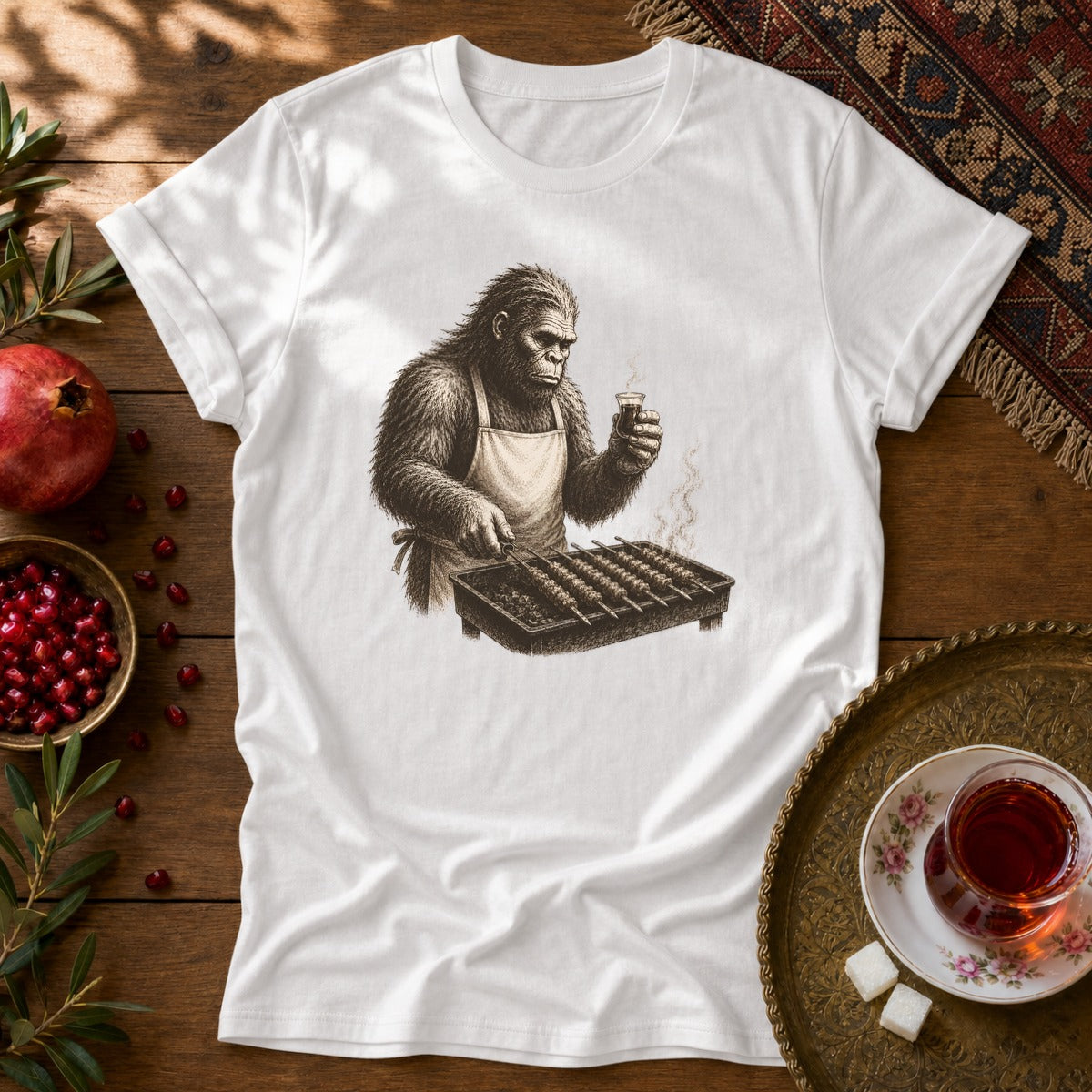 Big Foot in Iran Unisex T-Shirt - White