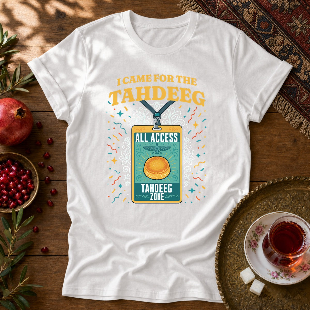 Tahdeeg VIP Unisex T-Shirt - White