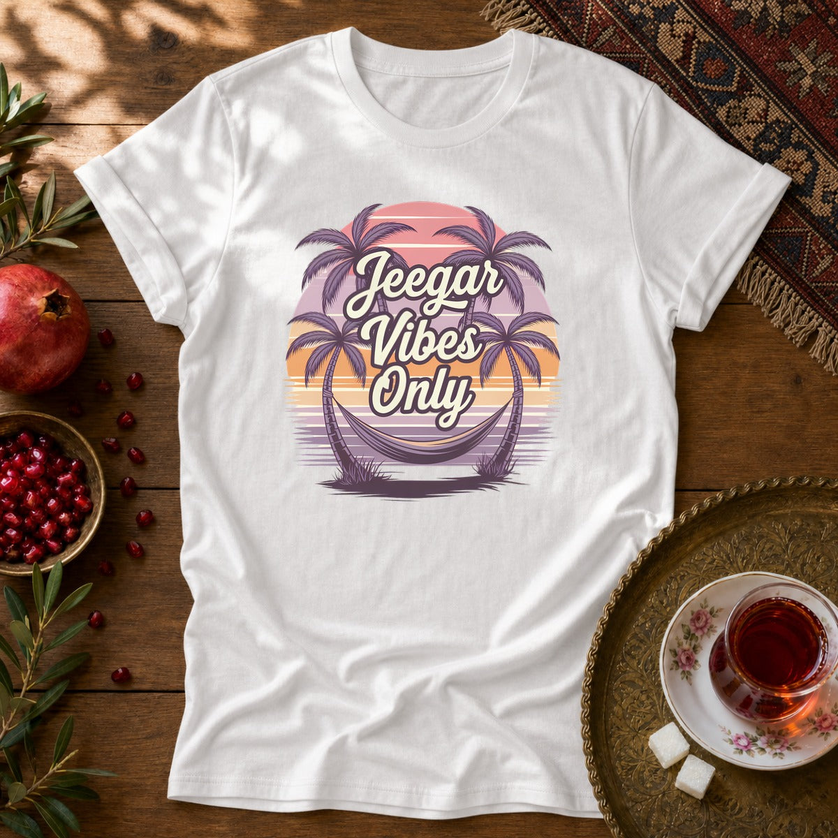 Jeegar Vibes Only Unisex T-Shirt - White