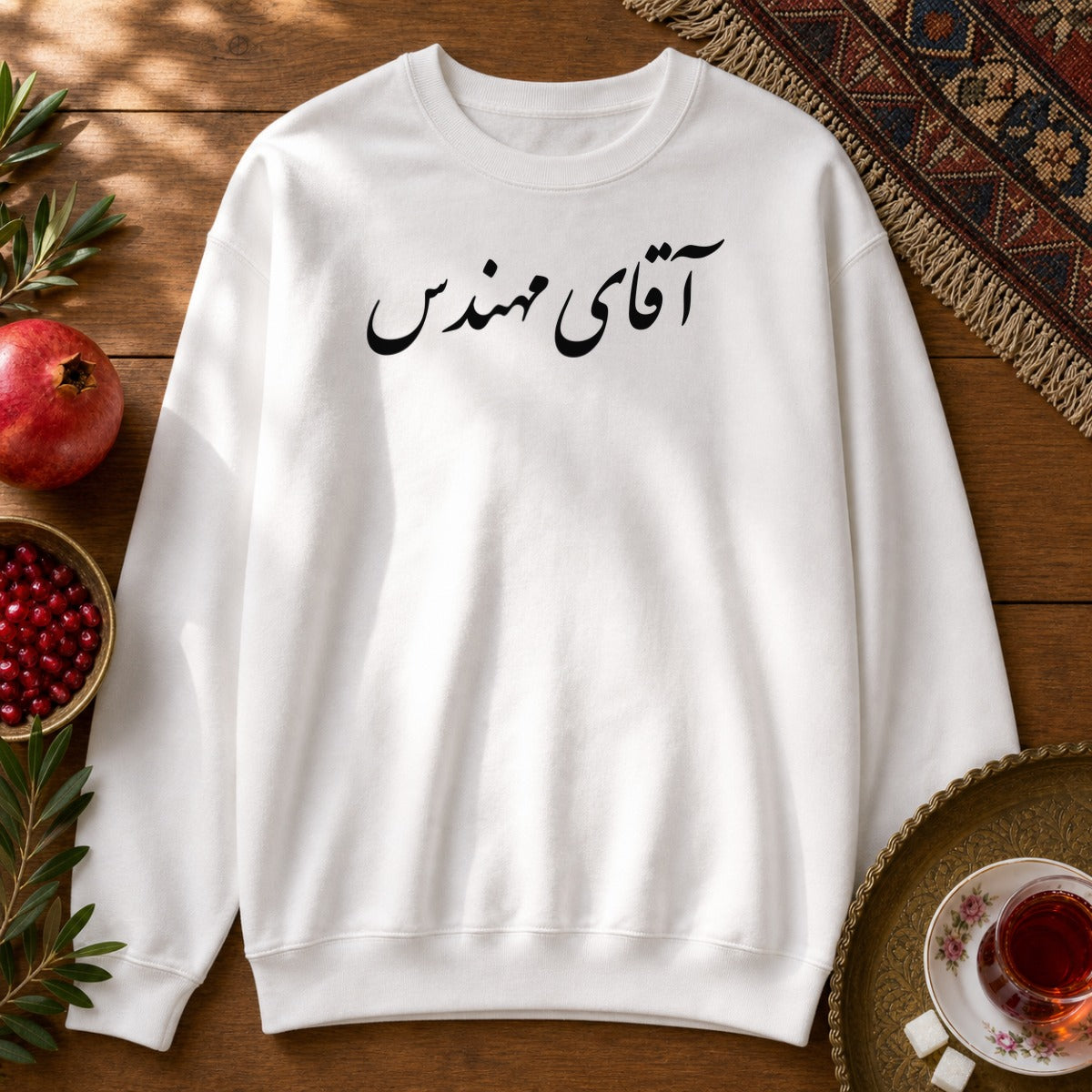 Aghaye Mohandes Sweatshirt - White
