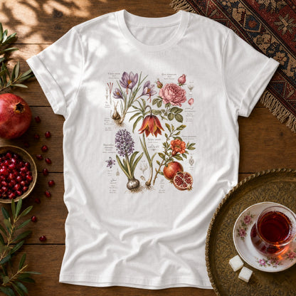 Flora of Iran Unisex T-Shirt - White