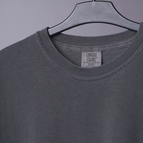 Premium Tee close-up video: fabric, collar, stitching and fit