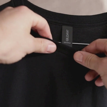 Unisex T-Shirt close-up video: fabric, collar, stitching and fit