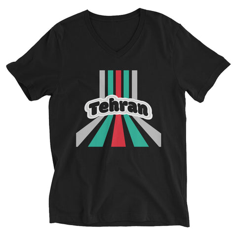 Retro Tehran Unisex V-Neck T-Shirt